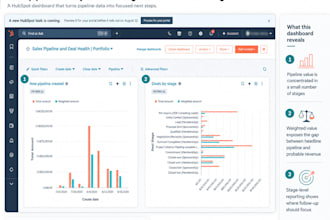 build a hubspot sales pipeline dashboard with actionable insights