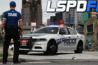 develop fivepd, lspdfr and nopixel inspired police rp server for fivem