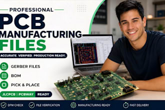 jlcpcb pcbway gerber files, bom pick and place files for  pcb manufacturing