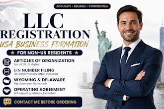 register usa llc formation ein number wyoming llc non resident company formation