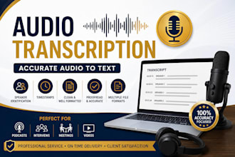 provide accurate audio transcription and convert audio to text