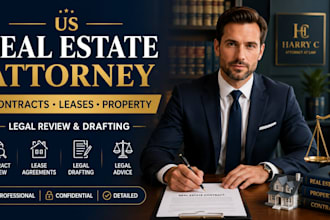 be your US real estate attorney for contracts, leases and legal advice
