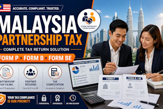 file malaysia partnership tax form p and prepare form b and be returns