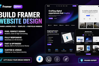 build framer website design framer landing page template portfolio website desig