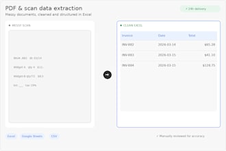extract and stucture data from pdfs