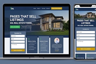 setup ghl real estate funnel ghl listing landing page property page ghl website
