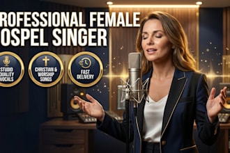 be your professional female gospel singer and worship vocalist