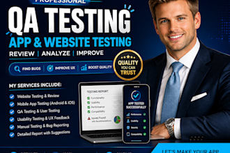 do QA testing, app testing, website testing and user testing