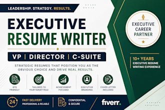 craft an executive resume for vp roles