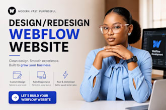 develop webflow website webflow redesign or figma to webflow webpages animations
