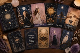 design custom tarot cards and spiritual oracle cards