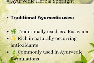 design professional ayurveda and wellness instagram posts