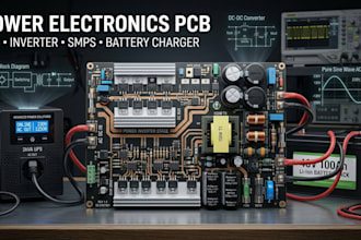 design ups pcb, inverter pcb, power electronics, smps and battery charger