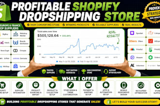 build shopify website dropshipping ecommerce website via webdrop market bigbuy
