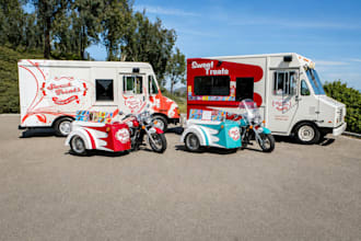 design food truck wrap, van graphics, trailer decal, fleet branding design