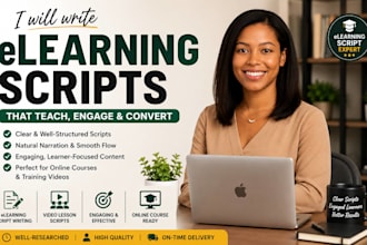 write engaging scripts for your elearning course modules