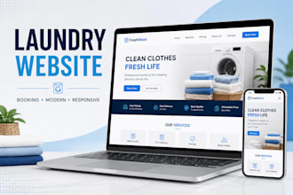 design laundry website laundromat cleaning dry cleaning website