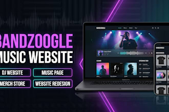 bandzoogle website music website redesign merch store music page dj website