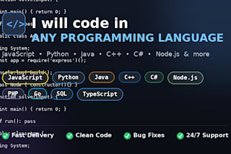 code in python, java, cpp, node and c sharp in javascript