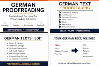 professionally proofread edit your german text for grammar and clarity