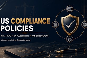 draft your aml and kyc policy compliant with the US bank secrecy act