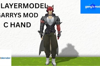 create gmod playermodel, ragdull, garrysmod, with bodygroups, c hand,