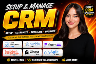 setup less annoying crm, nimple crm, fluentcrm, insightly crm, ghost crm, agile