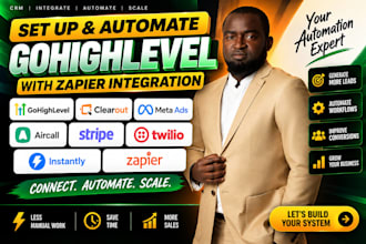 setup go high level affiliate workflow automation zapier integration gohighlevel