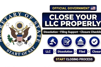 dissolve your US llc provide llc dissolution filing support