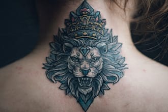 design a modern and minimalist tattoo design