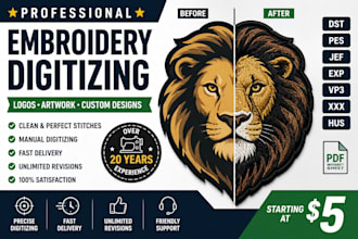 professionally digitize your logo for embroidery