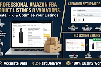 create amazon product listing variation or fix amazon listing