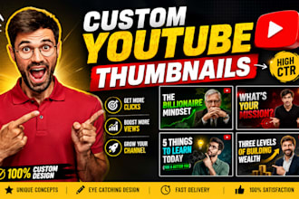 design high CTR youtube anti thumbnails for faceless video essays