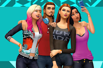create unique custom sims for sim 4 unique sims, and design cc mods, the sim