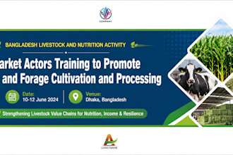 design professional presentation, conference and event banners