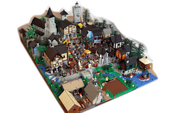 design custom lego moc model lego house using bricklink studio pdf instruction