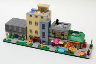 design custom lego moc model lego house using bricklink studio pdf instruction