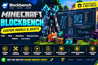 minecraft blockbench mobs,geysermc,spigot animations resource packs addons, java