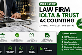 handle law firm iolta, solicitor trust accounting, 3 way reconciliation, cleanup