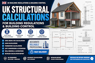 provide UK structural calculations for building regulations and building control