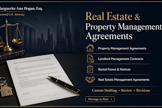 write custom rental property management documents and forms