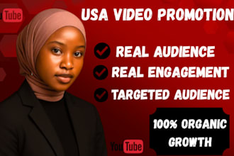 do USA youtube promotion, USA channel promotion, to USA active audience