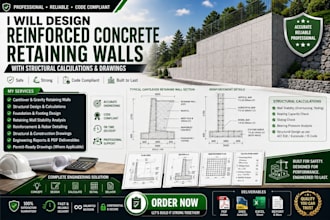 create professional rc structural drawings, reinforcement detailing, rebar plans