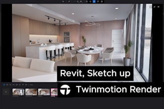 create 3d model in revit and render with twinmotion