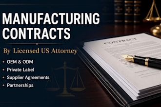 draft oem contract odm manufacturing agreements supplier contract professionally