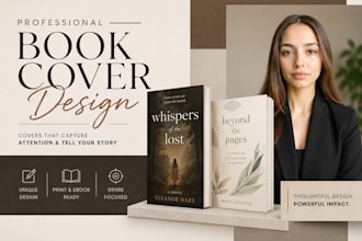 do professional book cover design for any book