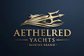 design a luxury yacht logo for your marine brand