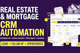 gohighlevel follow up boss wise agent liondesk CRM automation for mortgage
