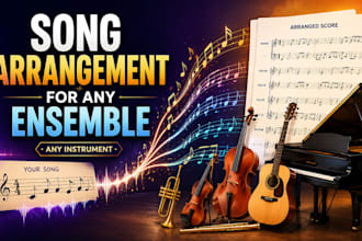 arrange your song for any instrument or ensemble
