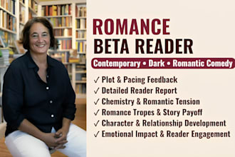 beta read your steamy contemporary romance, dark romance, thriller novel